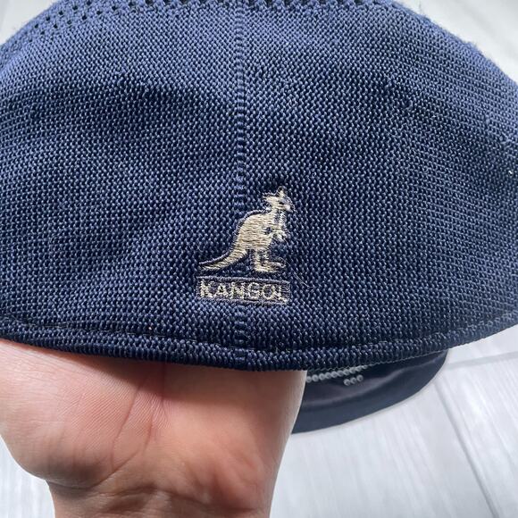 Kangol Hat Cap Fitted Mens XXL Navy Tropic 504 Ventair Ivy Flat Mesh Driving - Picture 5 of 9